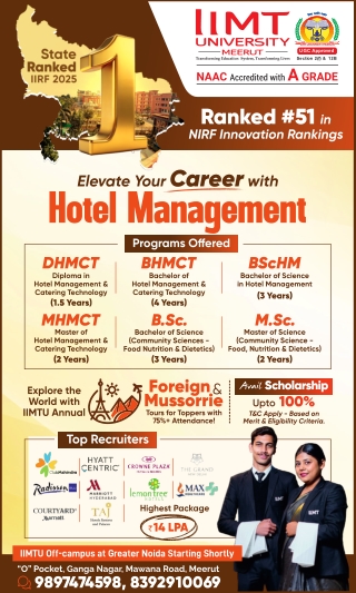 Top Hotel Management College in India - IIMT University