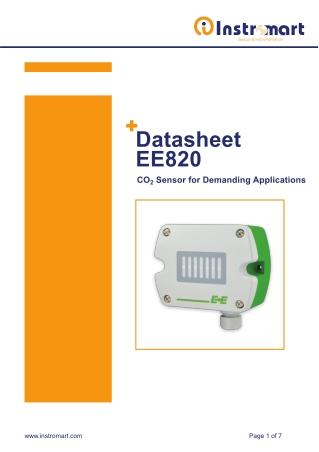 EE820 CO₂ Sensor for Demanding Applications | Instromart