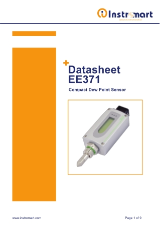 EE371 Compact Dew Point Sensor | Instromart