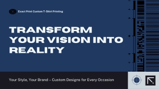 Exact Print’s T Shirt Printing Ignites Dynamic Custom Style