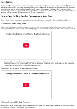 How to Spot the Best Roofing Contractors in Your Area