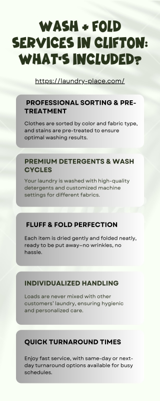 Wash & Fold Services in Clifton: What’s Included?