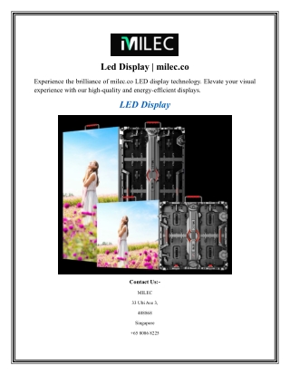Led Display milec.co