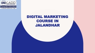 Best Digital Marketing Course in Jalandhar