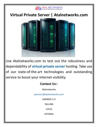 Virtual Private Server  Atalnetworks.com