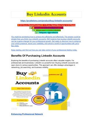 Buy Linkedin Accounts