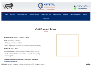 Leading Manufacturer of High-Quality U Tubes for Industrial Applications