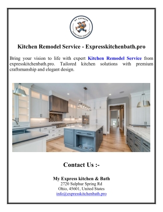 Kitchen Remodel Service - Expresskitchenbath.pro