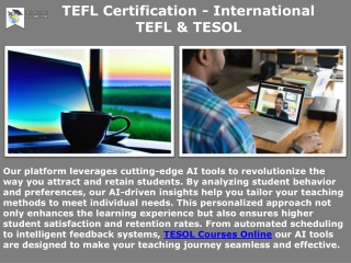 TEFL Certification - International TEFL & TESOL