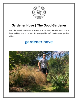 Gardener Hove