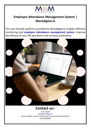 Employee Attendance Management System | Momdigital.io