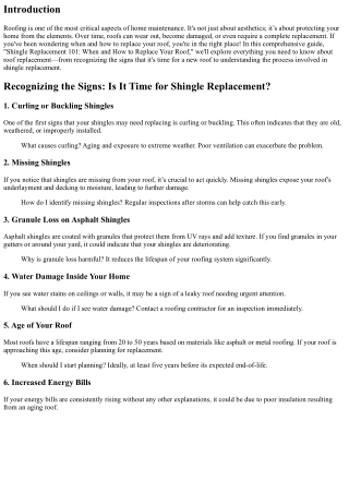 Shingle Replacement 101: When and How to Replace Your Roof