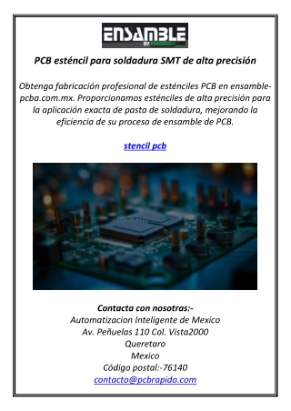 PCB esténcil para soldadura SMT de alta precisión