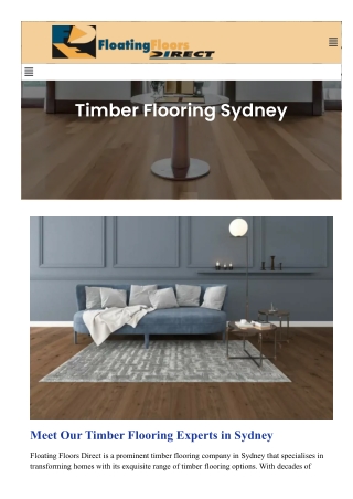 Timber Flooring Sydney
