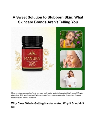 Not Just Any Jar_ What Sets Therapeutic Honey Apart from the Rest