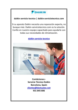 daikin servicio tecnico | daikin-serviciotecnico.com