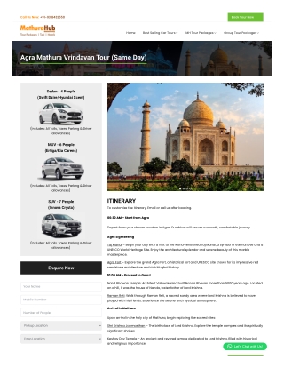 Family-Friendly Agra Mathura Vrindavan Tour From Agra