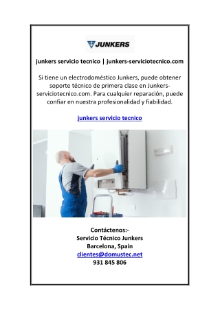 junkers servicio tecnico | junkers-serviciotecnico.com