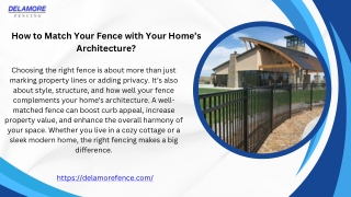 How to Match Your Fence with Your Home’s Architecture