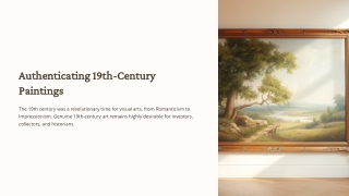 How to Tell If It's a Genuine 19th-Century Painting