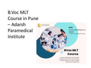 BVoc_MLT_Adarsh_Paramedical_Pune