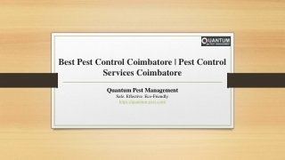 Best Pest Control Coimbatore | Pest Control Services Coimbatore