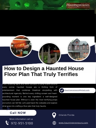 Custom Haunted House Floor Plans  Hauntrepreneurs Design Services