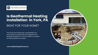 Unlock the Secret of Geothermal Heating Installation in York, PA