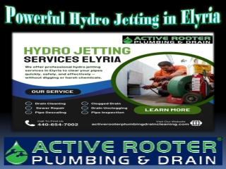 Powerful Hydro Jetting in Elyria