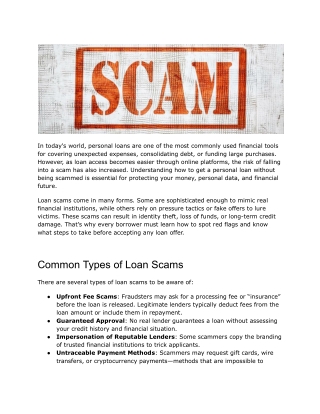 Don’t Get Tricked! Learn How To Get A Personal Loan Without Being Scammed (1)