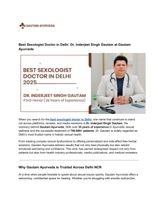 Best sexologist doctor in delhi