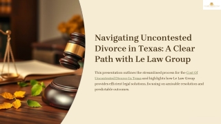 Guide to Affordable Uncontested Divorce in Texas