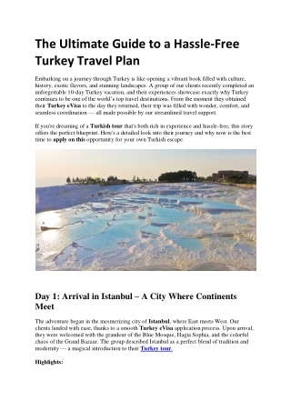 Discover the Allure of Turkey – Where Continents and Cultures Meet