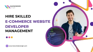 E-Commerce Website Developer for Online Growth