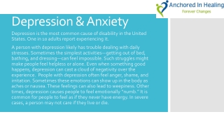 Counseling for Anxiety Murfreesboro TN | Anchored In Healing