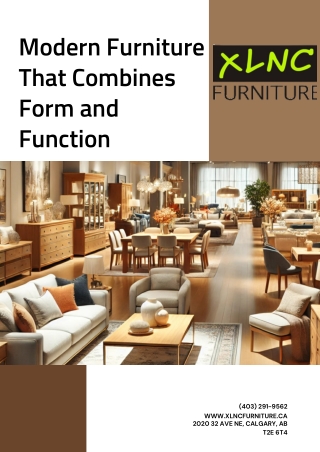 Modern Furniture That Combines Form and Function