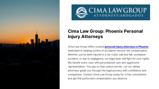 Cima Law Group Phoenix Personal Injury Attorneys