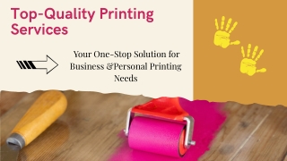 Top-Quality Printing Services