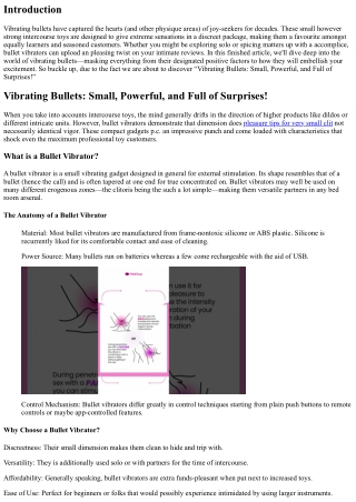 Vibrating Bullets: Small, Powerful, and Full of Surprises!