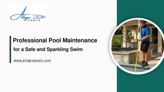 Professional Pool Maintenance for a Safe and Sparkling Swim