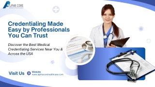 Best Medical Credentialing Services in USA