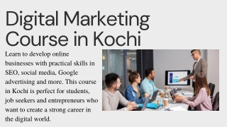 Kickstart Your Career with a Digital Marketing Course in Kochi