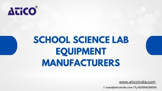 Reliable School Science Lab Equipment Manufacturers – Atico India