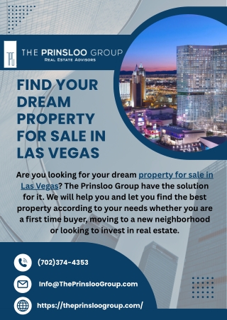 Find Your Dream Property for Sale in Las Vegas