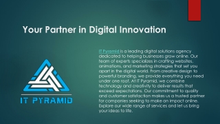 Your Partner in Digital Innovation