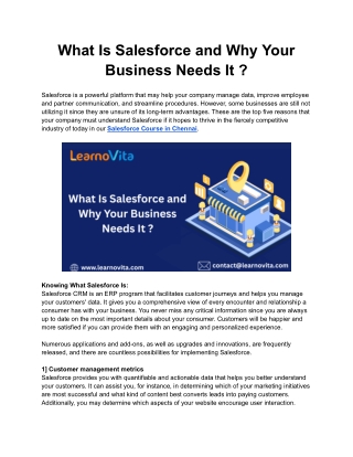 What Is Salesforce and Why Your Business Needs It _