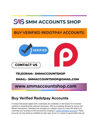 Redot Pay Account pdf