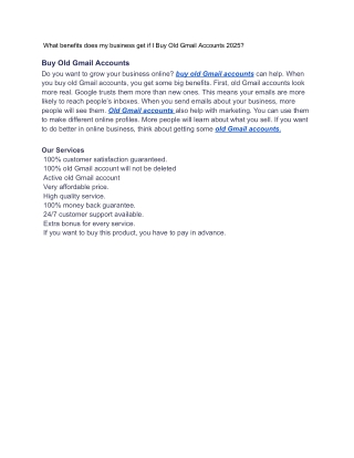 _What benefits does my business get if I Buy Old Gmail Accounts 2025_