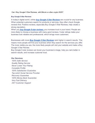 _Can I Buy Google 5 Star Reviews  with Bitcoin or other crypto 2025_