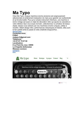 Ma Typo